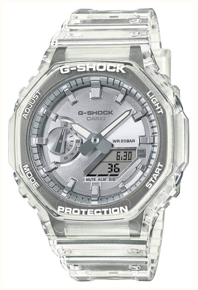 sat casio g schock silver silence
