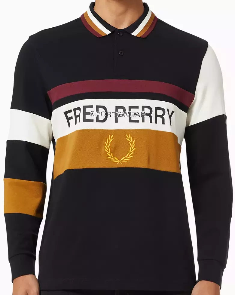 Fred Perry - Contrast Panel Pique Polo majica dugih rukava