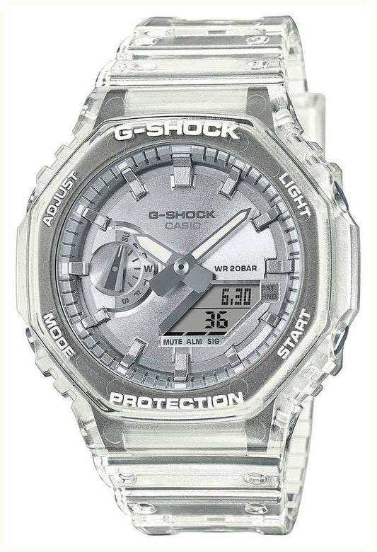 sat casio g schock silver silence