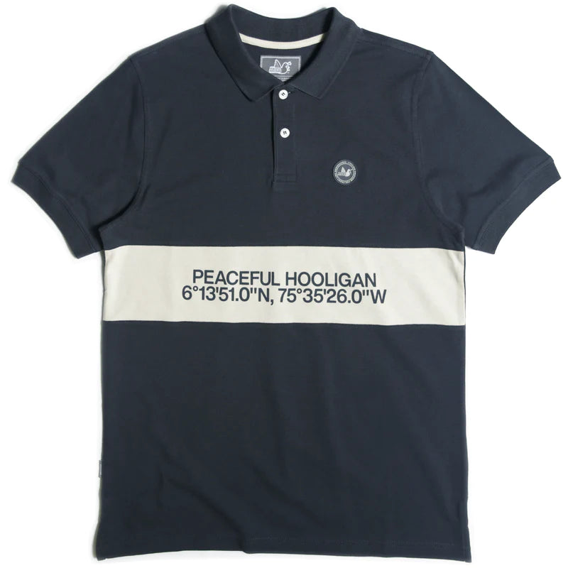 Peaceful Hooligan - Navy polo majica